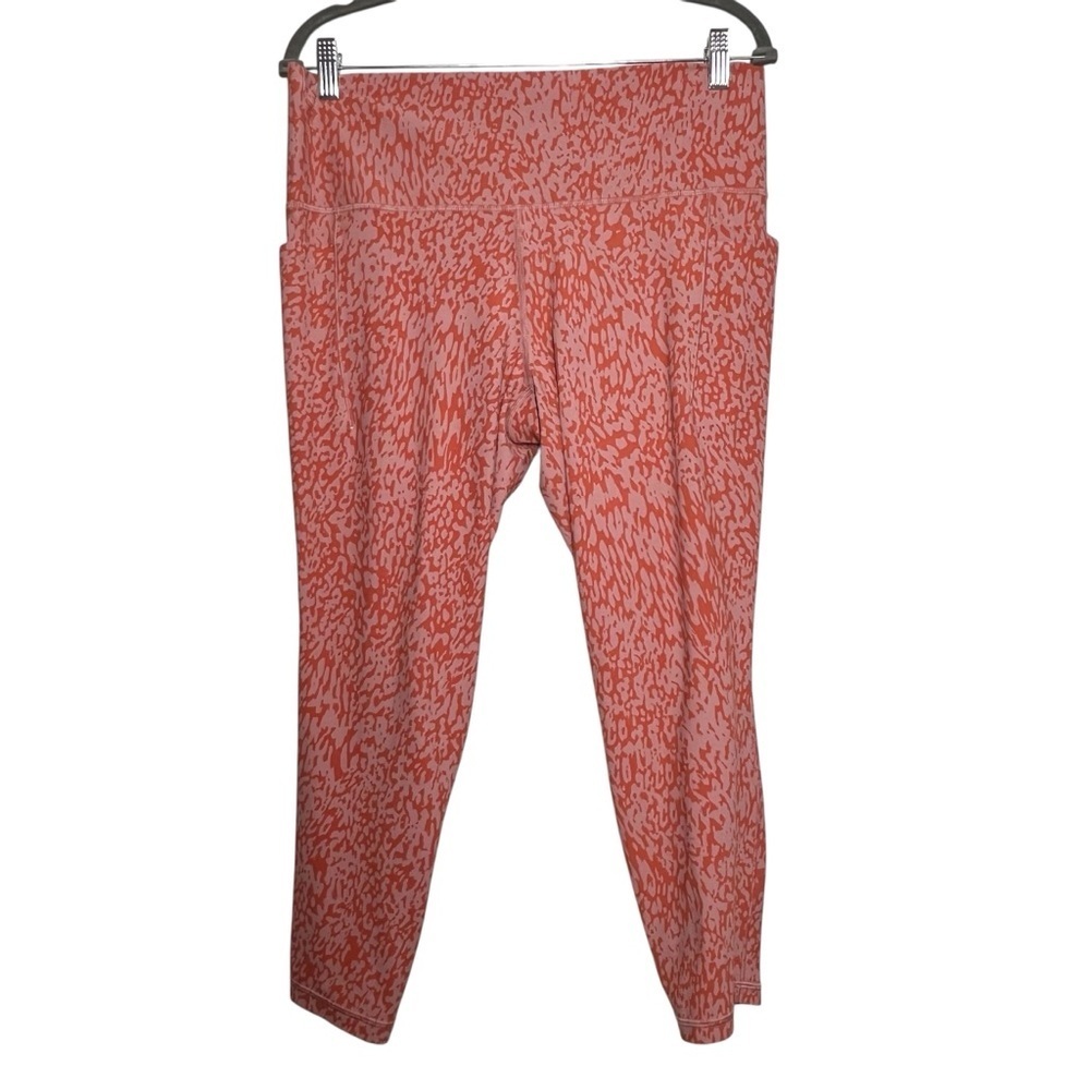Athleta Leggings Womens Size XL Salutation Stash Pocket II Printed 7/8 Tight